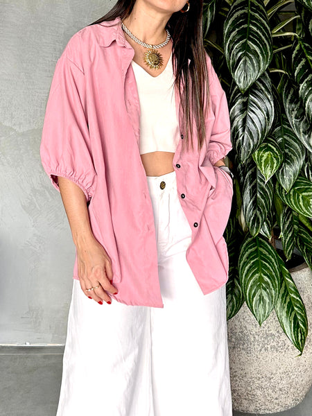 CAMISA OVERSIZED ROSA VIEJO