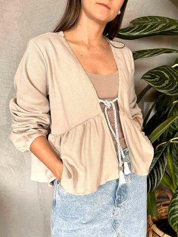 CAMISA GALLETA CON CORDÓN