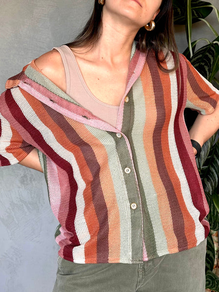 CAMISA TEJIDA RAYAS
