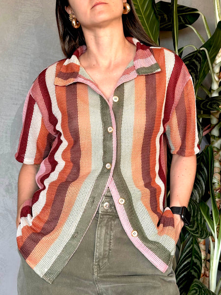 CAMISA TEJIDA RAYAS