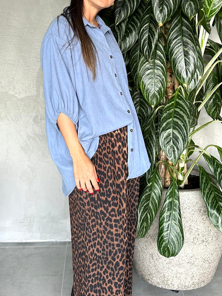 CAMISA OVERSIZED AZUL DENIM