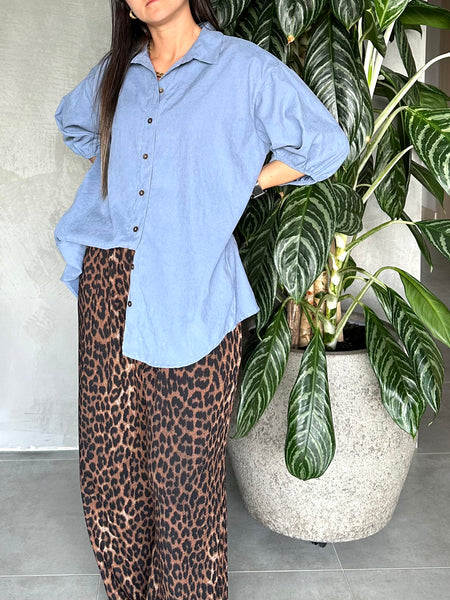 CAMISA OVERSIZED AZUL DENIM