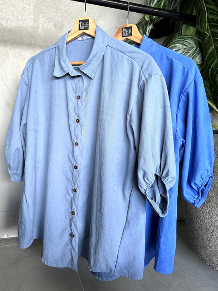 CAMISA OVERSIZED AZUL DENIM