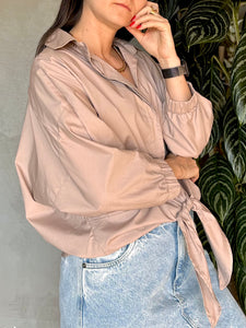 CAMISA MOCCA AMARRE
